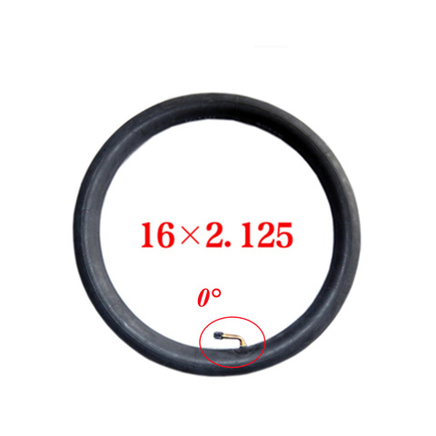 16x2.125 Inner Tube Camera for 16 Inch Unicycle 16*2.125 Inner Tube Parallel Nozzle High Quality Butyl Rubber ► Photo 1/4