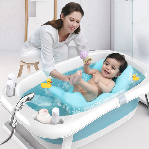 2022 Folding Bathtub Children Lying Universal Bath Barrel Oversize Baby Newborn Supplies Baby Bath Tub ► Photo 1/4