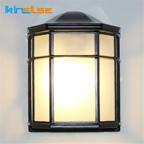 Outdoor Vintage LED Wall Lamp Waterproof 15W Retro Wall Mount Sconces Yard Balcony Garden Stair Exterior Wall Lighting Luminaire ► Photo 1/6