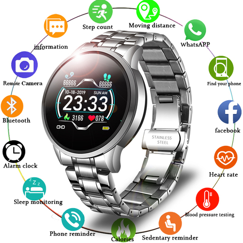 LIGE 2022 New Smart Watch Men Heart Rate Blood Pressure Information Reminder Sport Waterproof Smart Watch for Android IOS Phone ► Photo 1/6