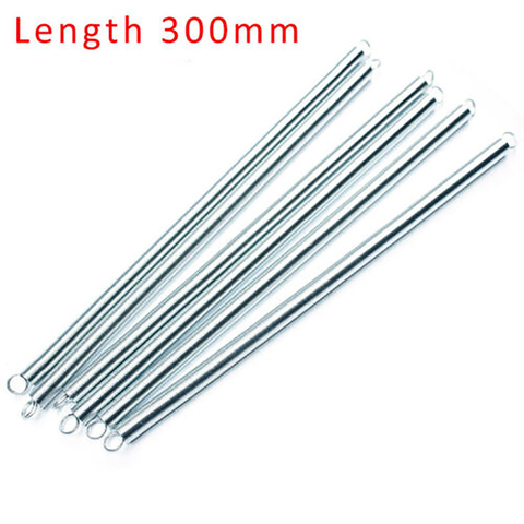 1PCS Galvanized Tension Spring Expanding Extending Spring Length 300mm Double Loop ► Photo 1/5