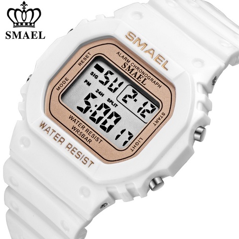 SMAEL Fashion Digital Watch Women Waterproof Backlight Multifunction Wrist Watch Small Dial LED Ladies Watches Relogio Feminino ► Photo 1/6