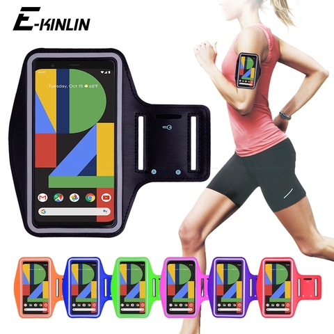 Running Jogging Gym Sports holder Bag Pouch Cover Arm Band Phone Case For Google Pixel 5 4 4a 3a 3 2 XL 2XL 3XL 3aXL 4XL 5XL 5G ► Photo 1/6