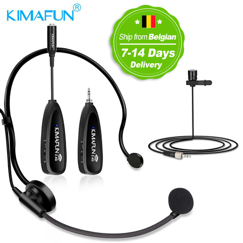 KIMAFUN Mini Portable Headset 2.4G Earphone Bluetooth Wireless Microphone Power Amplifier For Tourist Guide Meeting Teaching ► Photo 1/6