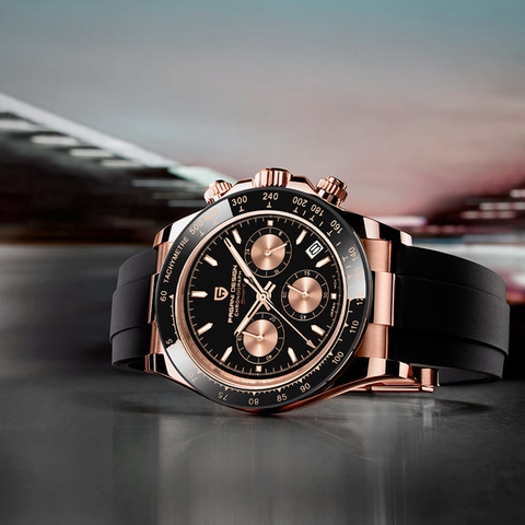 2022 New PAGANI DESIGN Mens Quartz Watches Automatic Date Luxury Gold Wristwatch Men Waterproof Chronograph Japan VK63 Clock man ► Photo 1/6