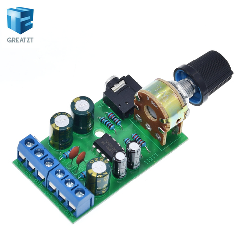 GREATZT Mini DC 3.7~12V 5V TDA2822M 2.0-CH Stereo Audio Power Amplifier Board 3.5mm AUX ► Photo 1/6