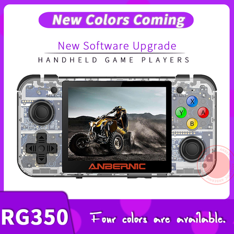 ANBERNIC New Retro Game RG350 Video Game Handheld game console MINI 64 Bit 3.5 inch IPS Screen 16G Game Player RG 350 PS1 RG350M ► Photo 1/6
