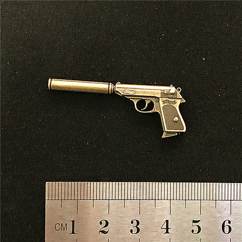 1/6 Scale Walther PP pistol World War II Alloy Model Weapon Static Toys for 12'' Action Figure Accessories Cannot Shooting ► Photo 1/6