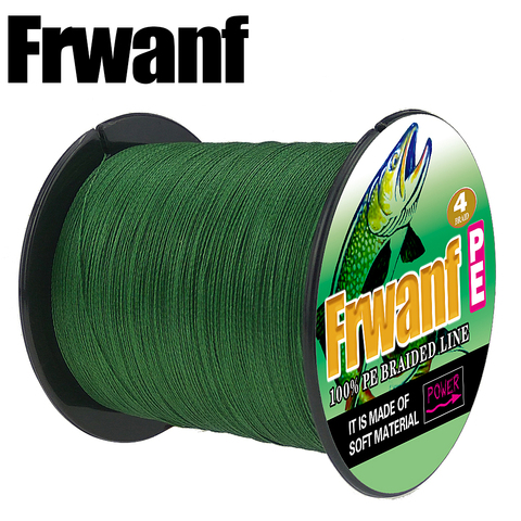 Frwanf 300M 330Yards 4 Strand PE Braid Fishing Line 6LB-100LB 0.10MM-0.55MM Super Strong Multifilament Fishing Lines ► Photo 1/5