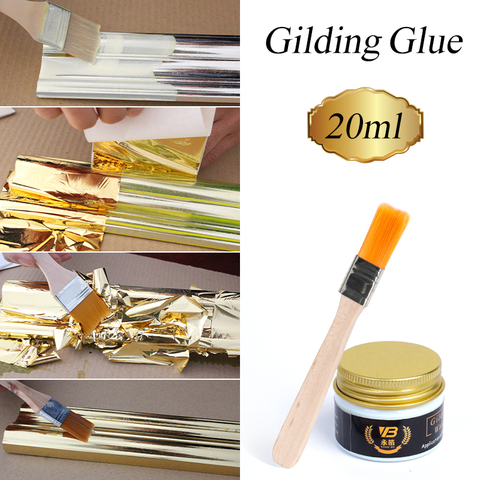 Gilding Glue Gold Leaf Foil Water-based Environmental Glue 20ml for Edible Gold Leaf Sheets Arts Crafts ► Photo 1/6