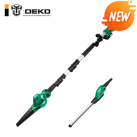 DEKO NEW DKGZ01 20V Cordless Pole Leaf Blower And Hedge Trimmer Electric Garden Tools For 2000mAh Li-on Battery ► Photo 1/6