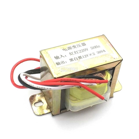 30W Double 12V 30W2*12V Transformer, Power Transformer Input, 220V, 50Hz/ Output, Double 12V ► Photo 1/5