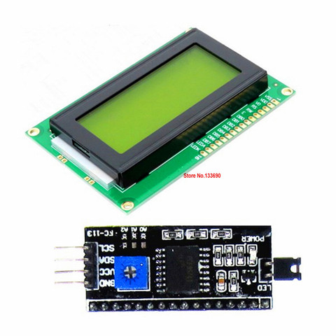 2pcs/Lot 5v 1604 16x4 16*4 164 Character LCD Display Module with Blue/Yellow IIC I2C Port HD44780 Driver for Uno r3 Mega 2560 ► Photo 1/3