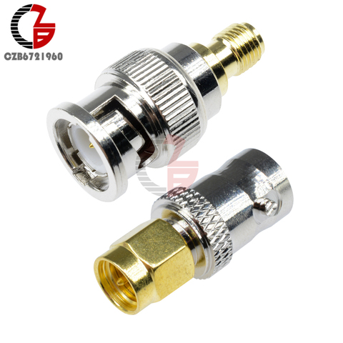 RF Coax Coaxial SMA Male Plug to BNC Female BNC Fmale to SMA Female M/F Radio Antenna Connector Adapter ► Photo 1/6