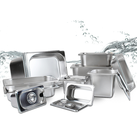 304 stainless steel pans malatang food square pots rectangle fracition plate score basin ► Photo 1/2