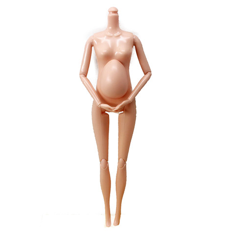 11 Inches Pregnant Doll Body with Head 1/6 Pregnant Woman Naked Body with Newborn Baby Fashion Doll Toys for Children girl ► Photo 1/6