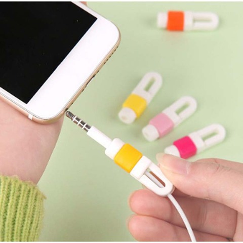 Earphone Cable Protector Organizer Headphone Line Cord Protection Sleeves Cable Winder Plastic KOQZM ► Photo 1/6
