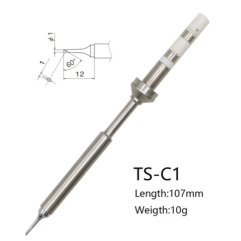 1pc TS-C1 TS100 Electric Soldering Iron Tip 65W Digital Replacement Tip Welding Tools For LCD MINI Soldering Station ► Photo 1/4