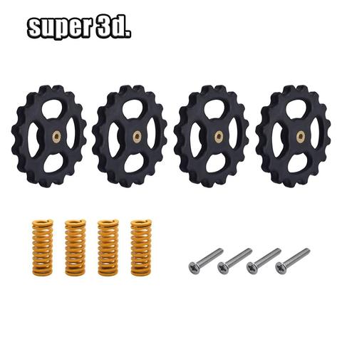 4 Set/Lot 3D Printer Parts Heated Bed Spring Leveling Kit+M4*40 Screw&nut For Cr10 Ender-3 Um2 Prusa I3 Mk2/mk3 Hotbed ► Photo 1/6