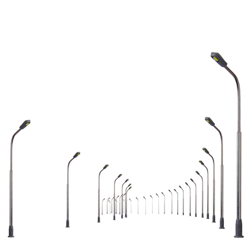 10pcs/Set Model Railway Train Street Lamp Post Lights 1/200 Scale Mini Size for Diorama Accessories ► Photo 1/6