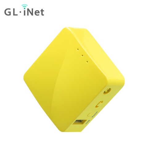 GLiNET GL-MT300N-V2 Mini Portable Travel Wireless Router Repeater Bridge repetid 300Mbps 128MB RAM OpenVPN Client USB Easy setup ► Photo 1/6