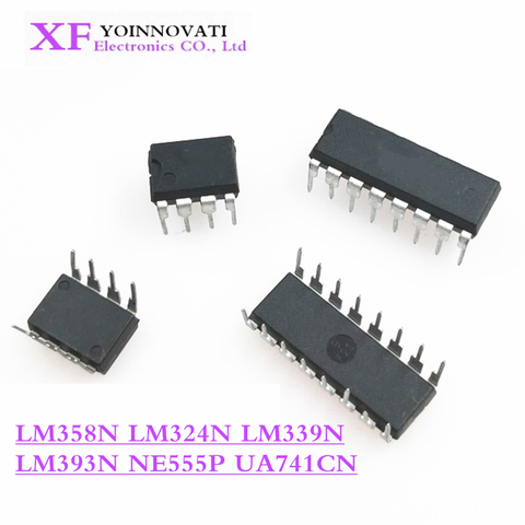 20PCS UA741 LM324 LM393 LM339 NE555 LM358 DIP LM358N LM324N LM339N LM393N NE555P UA741CN Amplifier Circuit new ► Photo 1/3