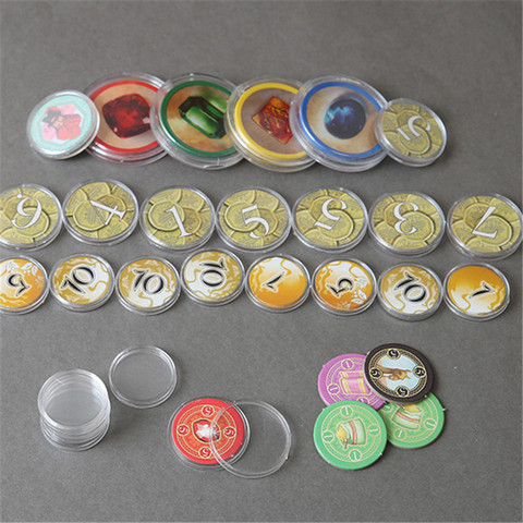 50 Pieces 19 20 25 27 30 40mm Clear Plastic Protector Capsules Containers case For Token Board Game Coin Collection Holder Boxes ► Photo 1/6