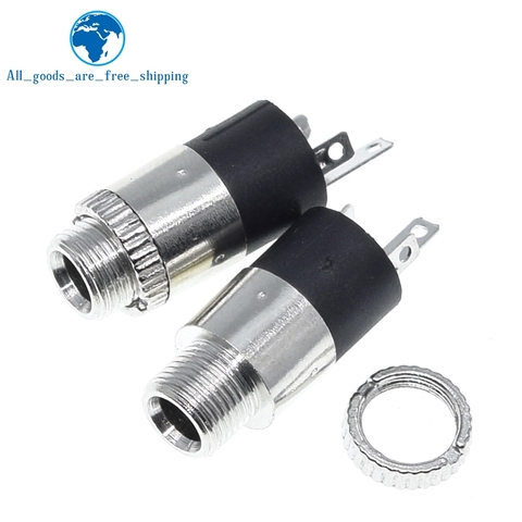 10Pcs PJ392 3.5MM Stereo Female Sockect Jack with Screw 3.5 Audio Headphone Connector PJ-392 Cylindrical Socket ► Photo 1/6