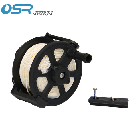 Spearfishing reel with 40meters nylon rope speargun Reel split style wooden or metal type Speargun Reel ► Photo 1/3