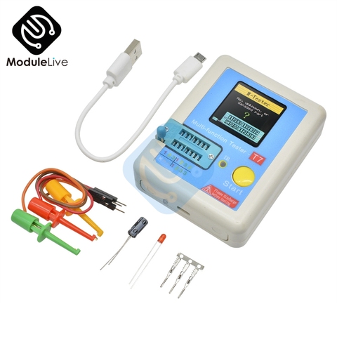 LCR-T7 Transistor Tester TFT Diode Triode Capacitance Meter LCR  Electrical Test Meter NPN PNP  IR Multifunction Multimeter ► Photo 1/6