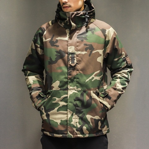Winter Jacket Men Military Parkas Coat Male Jacket Men Thick Outwear Nylon Camouflage Hooded Down Jacket Plus Size Print Zipper ► Photo 1/6