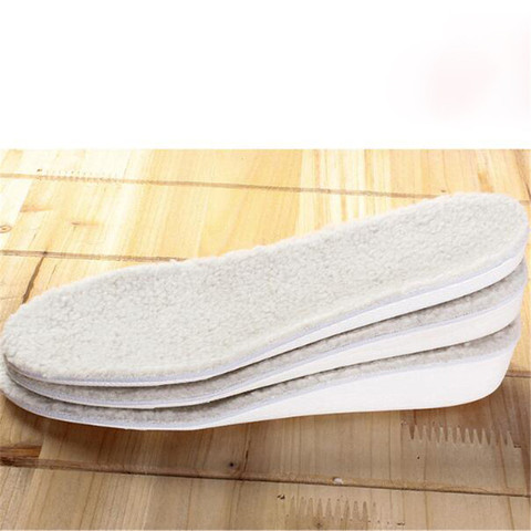 Thermal Insoles Men Women Height Increasing Insoles Winter Heated Shoe Insoles Thickening Comfortable Warm Wool Boots Insert Pad ► Photo 1/6