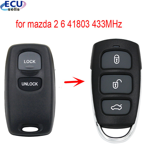 KEYLESS ENTRY FOB REMOTE for MAZDA 2 6 2002 2003 2004 2005 NEW DESIGN 41803 433MHZ ► Photo 1/5