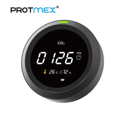 Protmex CO2 Detector Monitor de calidad del aire Pantalla de temperatura y humedad PTH-5 ► Photo 1/6