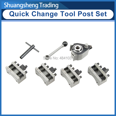 Lathe Quick Change Tool Post Set WM210V&WM180V&0618 12x12mm tool rest for Swing over bed 120-220mm ► Photo 1/6