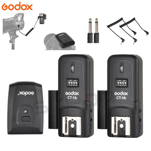 Godox CT-16 16 Channels Wireless Radio Flash Trigger Transmitter + Receiver Set for Canon Nikon Pentax Studio Speedlite Flash ► Photo 1/6