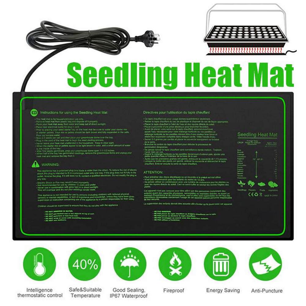 Seedling Heat Mat 10"x20" Seed Starter Pad Germination Propagation Clone New 