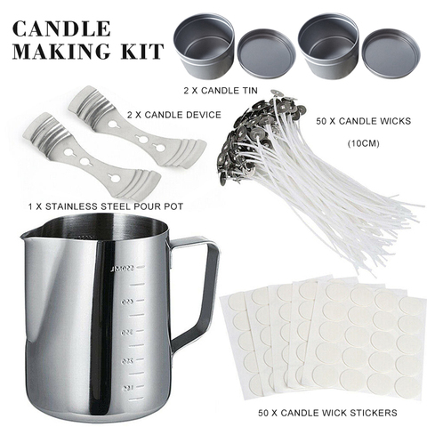 Handmade Set Tools Making Candles  1 Set Candle Making Kit Pouring - 1 Set  Candle - Aliexpress