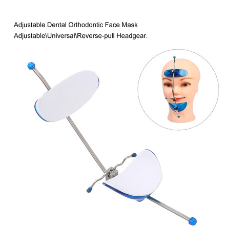 Dental Orthodontic Face Mask Adjustable Single Pole Head Cap Underbite Correction Headgear Front Traction Dentist Equipment ► Photo 1/6