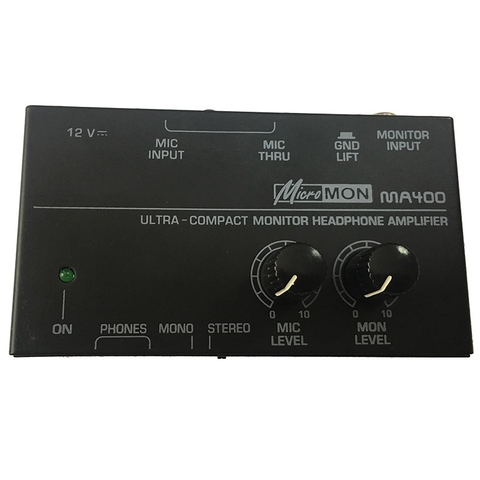 New Ma400 Headphone Preamplifier Microphone Preamplifier Headphone Preamplifier Personal Monitor Mixer,Eu Plug ► Photo 1/6