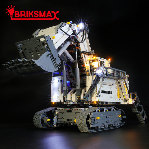 BriksMax Led Lighting Kits For 42100 Technic Series Liebherr R 9800 Excavator Building Blocks Model Light Set Only ► Photo 1/6