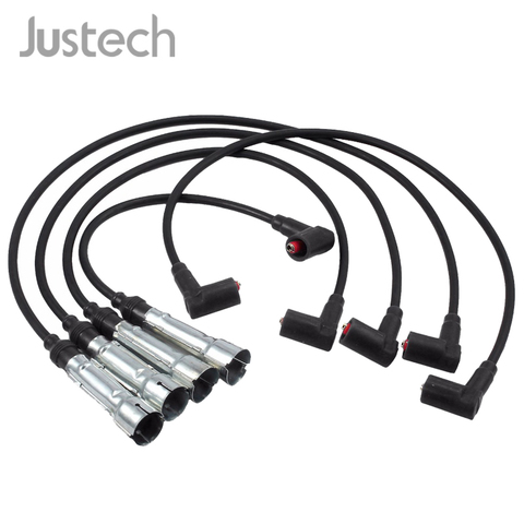 Justech 4pcs Spark Plug Ignition Kit 032905483G 059998031 Ignition Cable Set For Seat Arosa Cordoba Ibiza II VW Lupo Polo ► Photo 1/6