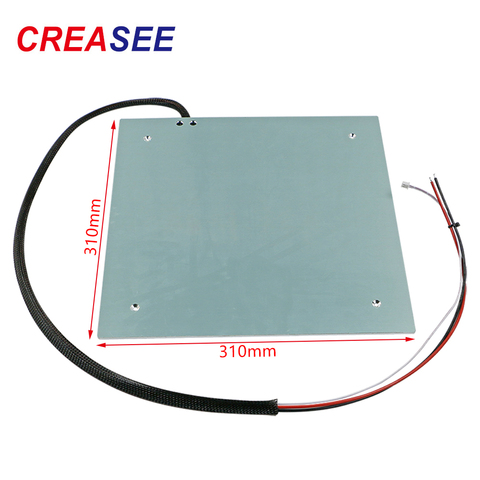 CREASEE 3D Printer Parts 24V Hot Bed Platform 225/235/310mm Aluminum Substrate Heatbed Bed Right Fillet Part 310x310mm ► Photo 1/6