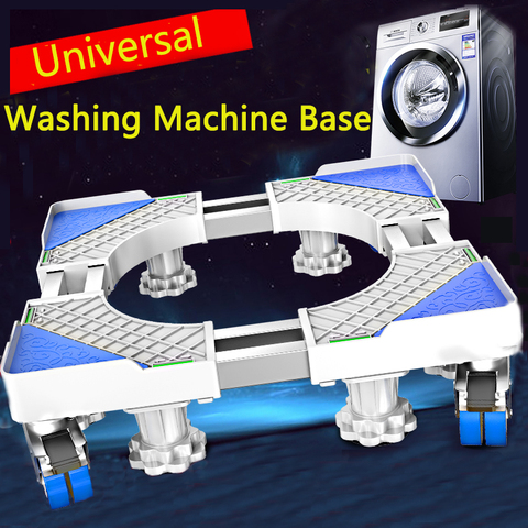 Washing Machine Base Stand Multi-Functio Trolley Feet Movable Adjustable Telescopic Fridge Stand Wheel for Dryer Refrigerator ► Photo 1/6