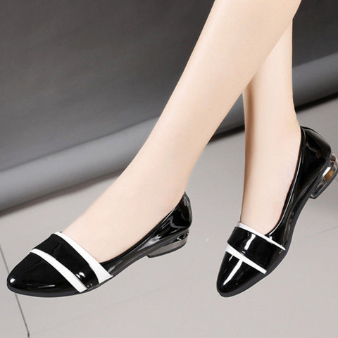 Bombas De Mujeres Women Cute Sweet Red Slip on High Heel Shoes Lady Casual Comfortable Autumn Pumps Female Black Shoes G743 ► Photo 1/6