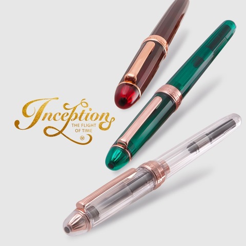 1pcs Buy1 get 5 ink sac Japan NATAMI Fountain Pen THE FLIGHT OF  TIME Serise F Tip With Pen Case Bussiness 6 colors availabe ► Photo 1/5