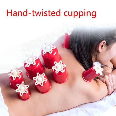 SHARE HO 4 Size ABS Vacuum Cans Banks Hand-twisted Cupping Anti-cellulite Massage Jars Suction Cup Chinese Therapy ► Photo 1/6