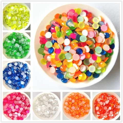 All Size Noctilucent Neon Rhinestones Flatback Glass Non Hot Fix Rhinestone Fluorescence Glitter Stone Nail Art Decorations ► Photo 1/6