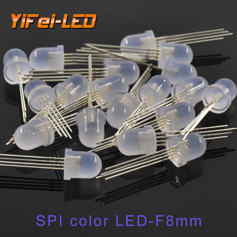 DC5V 5mm 8mm Round RGB Full Color Neon Pixel IC F5 F8 RGB Led Beads Arduino Frosted Led Chips Like WS2811 WS2812 WS2812B ► Photo 1/6