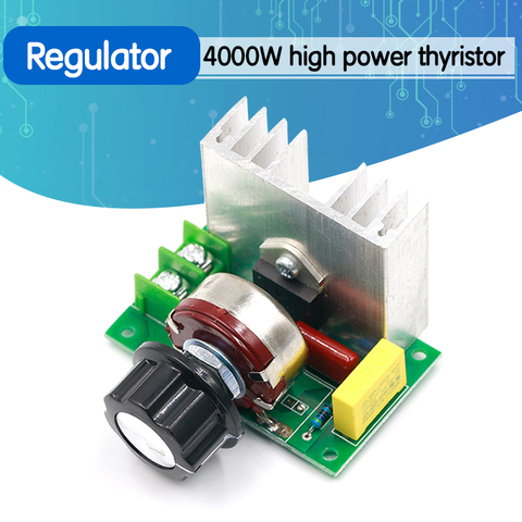 4000W SCR Electronic Voltage Regulator Speed Controller Control Board Governor Dimmer High Power Module AC 220V Resistive Load ► Photo 1/6